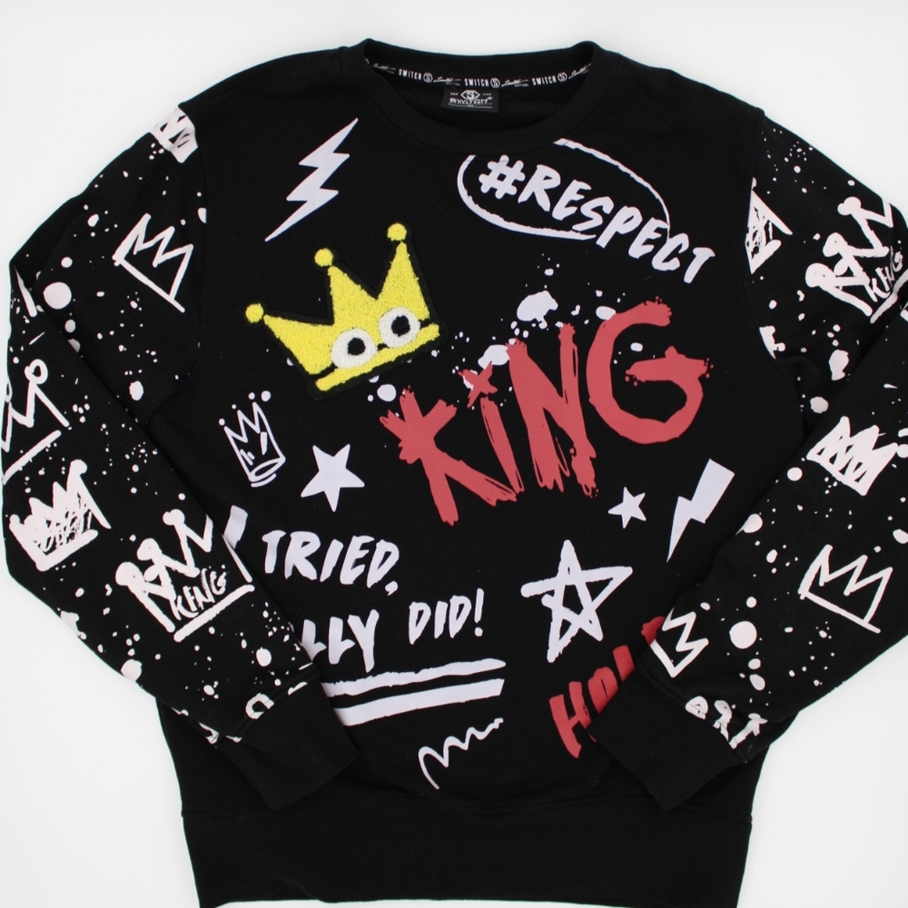 Switch Remarkable Graphic Crewneck Sweatshirt – Men’s M | Black - Picture 4 of 6